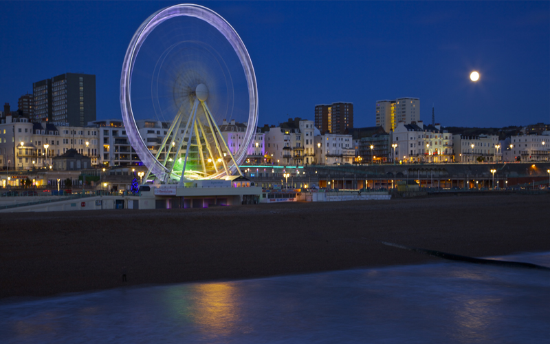 Slow shutter speed photography.